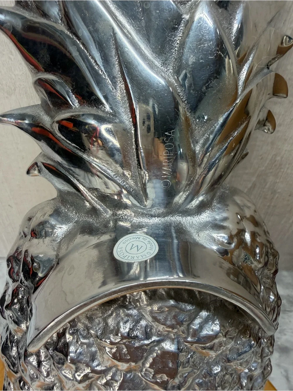 Mariposa Pineapple Decorative Serving Dish Candy Bowl Hawaiian Beach Theme